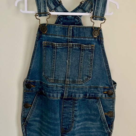 Classic Blue Kids Denim Overalls Little Co - Picture 2 of 5